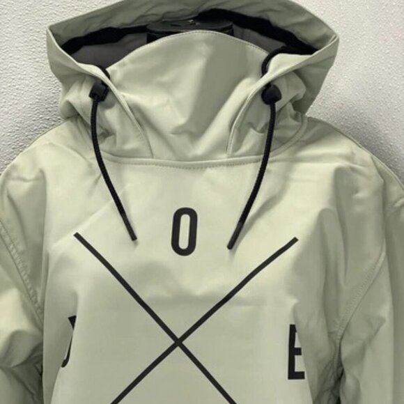 NEW DOPE Snowboarding Jacket Soft Green Size M Yeti 2X-Up Hooded Pullover - Picture 9 of 10